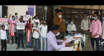 4 सूत्री मांगों को लेकर AIDSO ने विनोबा भावे विश्वविद्यालय के प्रशासनिक भवन के समक्ष किया प्रदर्शन, तत्पश्चात कुलपति को सौंपा मांग पत्र