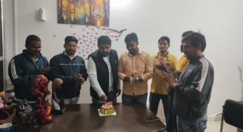 कांग्रेस कार्यकर्ताओं ने मनाया राज्यसभा सांसद धीरज साहु का जन्मदिन