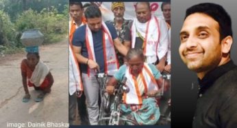 मुसाबनी की दिव्यांग बुजुर्ग महिला को भाजपा प्रदेश प्रवक्ता कुणाल षाडंगी के पहल पर मिला ट्राई साइकिल